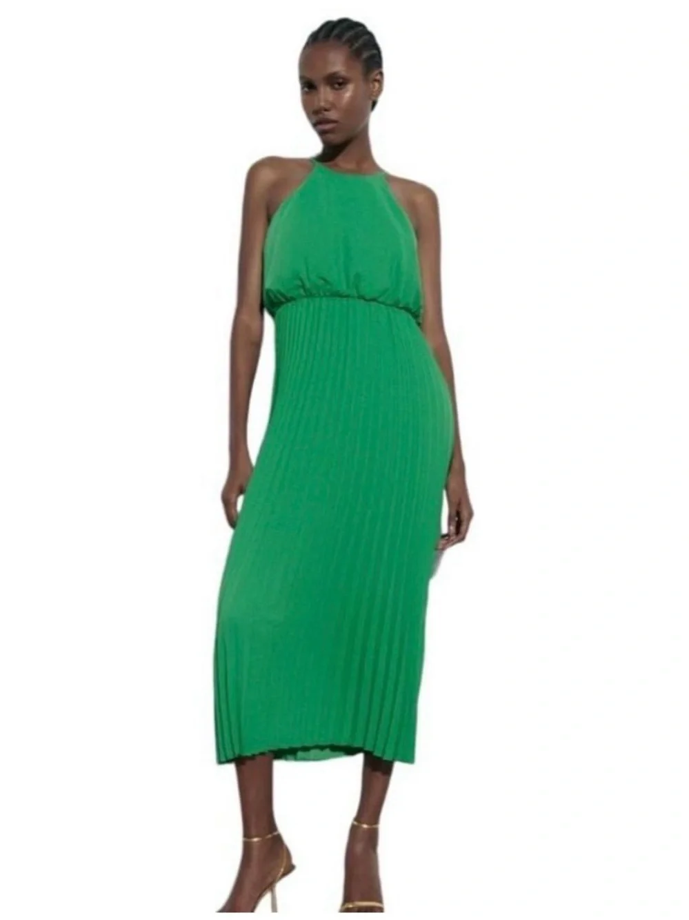 Zara pleated midi dress Zara pleated midi dress
